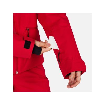 5. Kurtka narciarska damska ROSSIGNOL W ROCHRUN INSULATED JKT czerwona