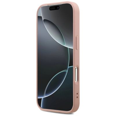 5. Etui Guess Fixed Glitter Big 4G na iPhone 17 Pro - różowe
