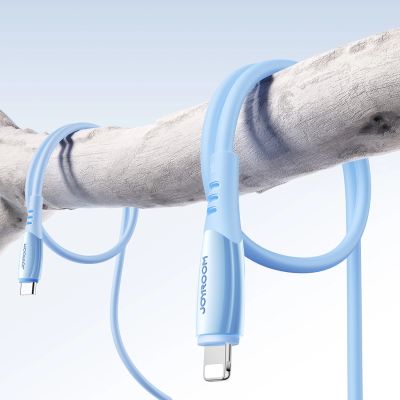 9. Kabel Joyroom S-A59 Vibrant Series 30W USB-C - Lightning 1,2m - niebieski