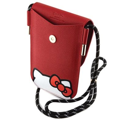5. Torebka Hello Kitty Leather Hiding Kitty Cord - czerwona