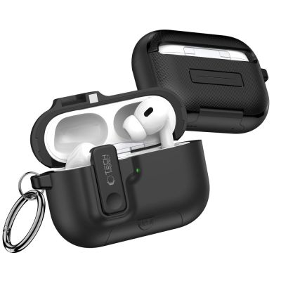 3. Etui Tech-Protect Slim Hook na AirPods Pro 3 - czarne