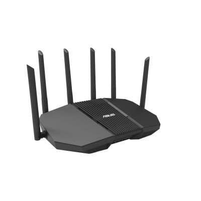 35. ASUS RT-BE90U BE9400 AiMesh router bezprzewodowy 2.5 Gigabit Ethernet Trójpasmowy (2,4 GHz / 5 GHz / 6 GHz) Czarny