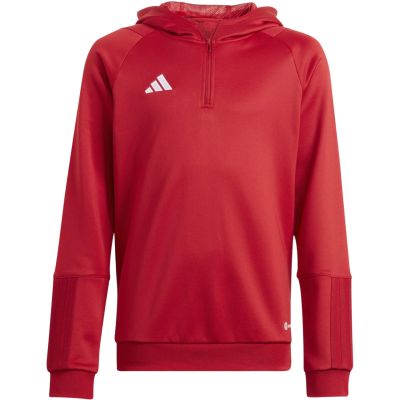 5. Bluza dla dzieci adidas Tiro 23 Competition Hoodie czerwona HI3052