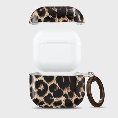 5. Etui Tech-Protect Lamano na AirPods 4 / 5 - czarno-brązowe
