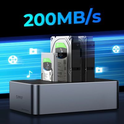 7. Stacja dokująca Orico 6656C3-C na 5 dysków z funkcją klonowania offline 2,5"/3,5" SATA HDD/SSD - szara