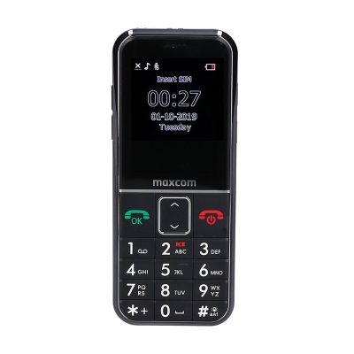 12. MaxCom MM730 telefon komórkowy 5,59 cm (2.2") Czarny Telefon dla seniora