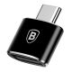 3. Adapter Baseus Mini przejściówka z USB-A na USB-C OTG - czarny