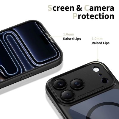 4. Etui Tech-Protect Magpeak Magsafe CC na iPhone 17 Pro Max - przezroczysto-czarne