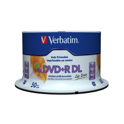 3. Płyta DVD+R 8.5GB 8X DOUBLE LAYER/WIDE PRINTABLE SURF 50ER SPIN