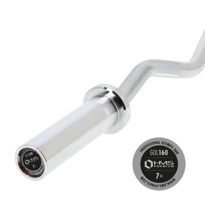 30. Gryf olimpijski 120cm z zaciskami lock jaw blac GOL160 