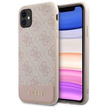 Etui Guess 4G Stripe Collection na iPhone 11 / Xr 6,1" - różowe