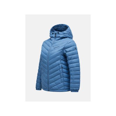 2. Kurtka puchowa Peak Performance W Frost Down Hood Jacket niebieski