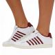 6. Sneakersy K-swiss COURT TIEBREAK II WHITE/TIBETAN RED/SNOW WHITE-M (04413-152-M)