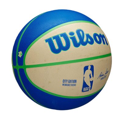 3. Piłka do koszykówki Wilson NBA Milwaukee Bucks Team City Icon - WZ4024217XB