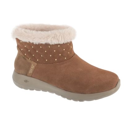 Skechers Slip-Ins: On-The-Go Joy - Cozy Shimmer 144816-CSNT Brązowe 36