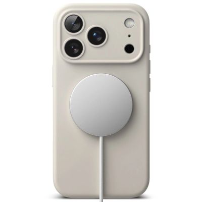 4. Etui Ringke Silicone MagSafe na iPhone 18 Pro Max / 17 Pro Max - beżowe