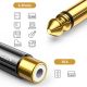 7. Ugreen przejściówka adapter jack 6,35 mm (męski) na RCA (żeński) złoty (AV169 80731)
