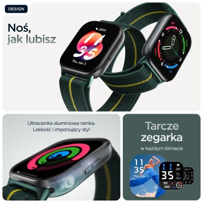 13. Smartwatch Motorola Moto Watch Fit 44 mm Trekking Green