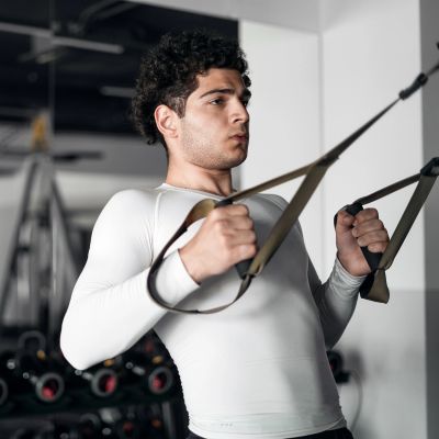6. Taśmy do ćwiczeń TRX Wozinsky WSTR-01 - khaki