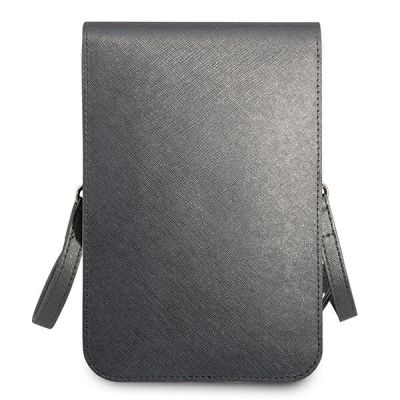 5. Torebka Guess Saffiano Triangle - szara