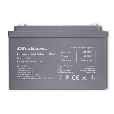 2. Akumulator bezobsługowy Qoltec 53038