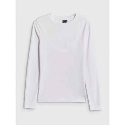 7. Longsleeve slim gładki damski 4F 4FRSS26TLONF658-10S