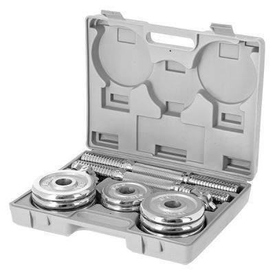 19. Sztangielki w walizce CHROME HMS 2x7,5kg STC15