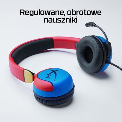 4. HyperX Cloud Mini – zestaw słuchawkowy dla graczy (wielokolorowy)