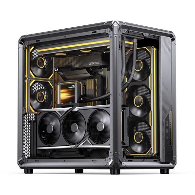 25. Jonsbo X400 PC-Gehäuse, Midi-Tower, ATX, Tempered Glass - grau