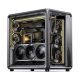25. Jonsbo X400 PC-Gehäuse, Midi-Tower, ATX, Tempered Glass - grau