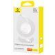 8. Kabel zwijany Baseus Free2Pull 60W USB-C - USB-C 1m - biały