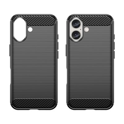 2. Etui silikonowe Carbon Case do iPhone 16 Plus - czarne