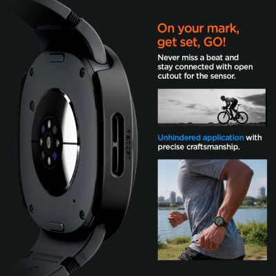 9. Etui Spigen Thin Fit 360 na Samsung Galaxy Watch 40 mm - czarne