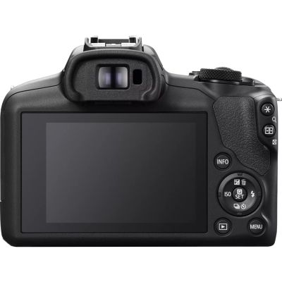 5. Canon Aparat bezlusterkowy EOS R100 + obiektyw RF-S 18-45mm F4.5-6.3 IS STM Megapiksel 24,1 MP Czułość ISO (maks.) 12800 Przekątna wyświetlacza 3,0 Sieć Wi-Fi Automatyczny, ręczny Matryca CMOS Czarny