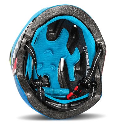 8. Kask rowerowy dziecięcy Wozinsky motyw smok lekki 50-54 cm - niebieski