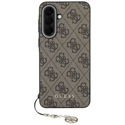 3. Etui Guess 4G Charm na Samsung Galaxy A57 5G - brązowe