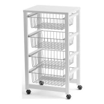 ARREDAMENTI GINGERONE Wózek kuchenny - 83 x 46 cm, Biały