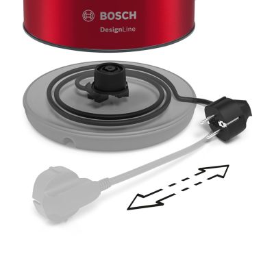 17. Bosch TWK3P424 czajnik elektryczny 1,7 l 2400 W Szary, Czerwony