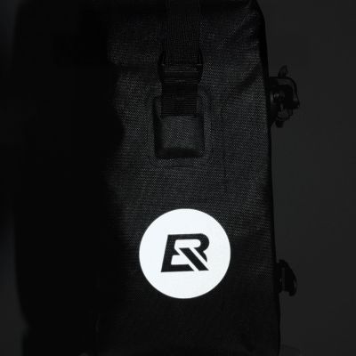 5. Sakwa rowerowa Rockbros AS-003-1Y wodoodporna z paskiem na ramię montaż przód/tył 10-14l - żółta