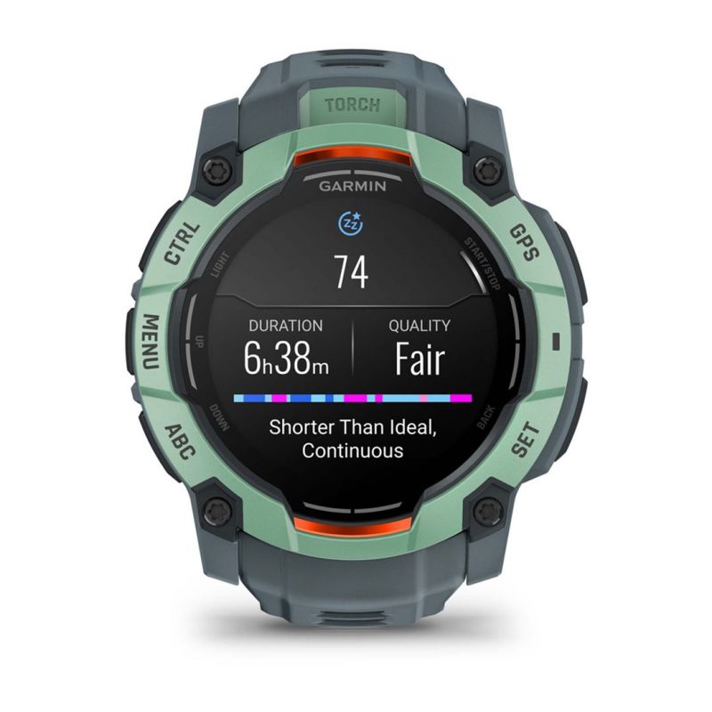 8. Garmin Instinct 3 50mm AMOLED Neotropic Twilight