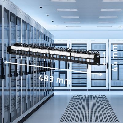 5. QOLTEC PATCH PANEL DO SZAF RACK 19" | 24 PORTY | 1U | UTP | CZARNY