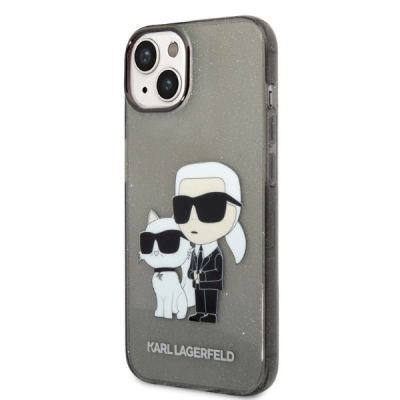 2. Etui Karl Lagerfeld Glitter Karl&Choupette na iPhone 14 Plus - czarne
