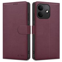 Etui Tech-Protect Wallet na Xiaomi Redmi Note 17 Pro 5G - burgundowe
