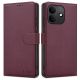 Etui Tech-Protect Wallet na Xiaomi Redmi Note 17 Pro 5G - burgundowe