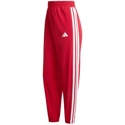 2. Spodnie damskie adidas Train Essentials 3-Stripes Woven czerwone KF8554