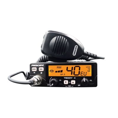 5. CB Radio PRESIDENT Teddy II+ 12/24V + ASC 7 kolorów AM/FM