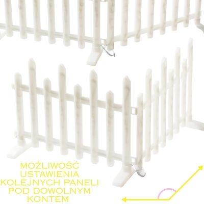 17. PŁOTEK DEKORACYJNY LED 8SZT CIEPŁY BIAŁY