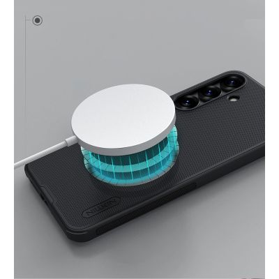 12. Etui Nillkin Super Frosted Shield Pro Magnetic Case na Samsung S25 z MagSafe - czarne