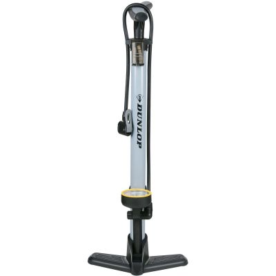31. POMPKA WARSZTATOWO ROWEROWA DUNLOP 230Psi (16Bar) Z MANOMETREM SZARA