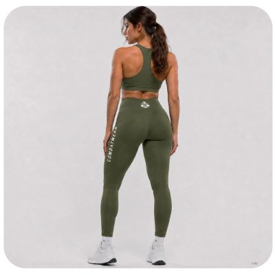 7. Legginsy damskie długie ARMY GREEN COMBATWEAR | DBX Bushido